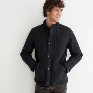 J. Crew Men’s Primaloft Quilted Sussex Jacket (Black, L)